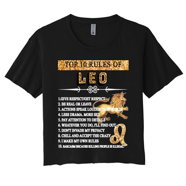 Leo Zodiac Top 10 Rules Of Leo Crop Top