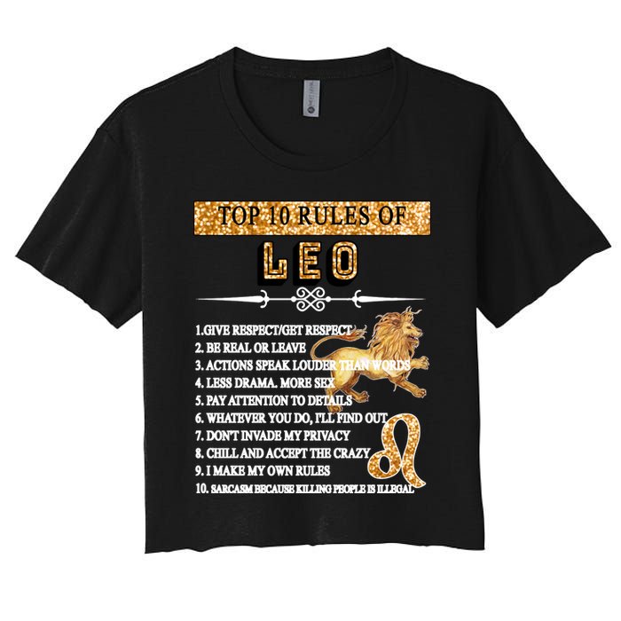 Leo Zodiac Top 10 Rules Of Leo Crop Top