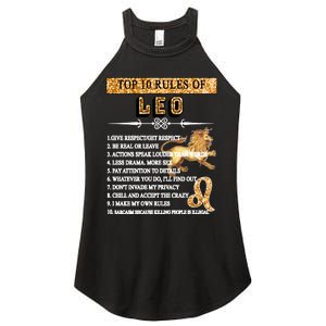 Leo Zodiac Top 10 Rules Of Leo Women’s Perfect Tri Rocker Tank