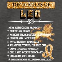 Leo Zodiac Top 10 Rules Of Leo Vector Backpack