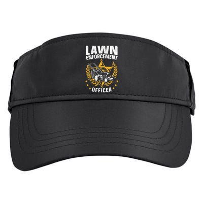 Lawn Enforcement Officer for a Lawn Care Lawn Mowing Fan Adult Drive Performance Visor