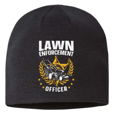 Lawn Enforcement Officer for a Lawn Care Lawn Mowing Fan Sustainable Beanie