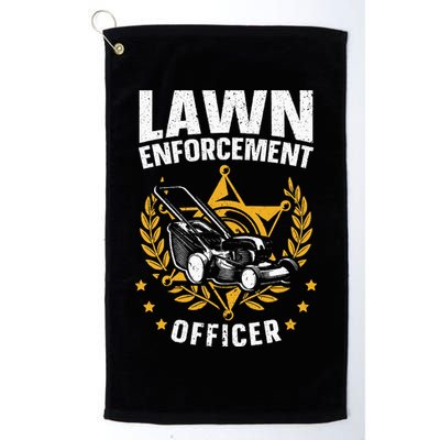 Lawn Enforcement Officer for a Lawn Care Lawn Mowing Fan Golf Towel