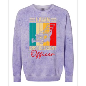 Lawn Enforcement Officer Colorblast Crewneck Sweatshirt