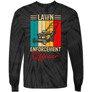 Lawn Enforcement Officer Tie-Dye Long Sleeve Shirt