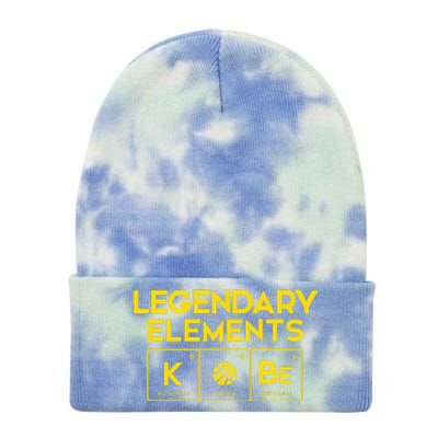 Legendary Elements Of Basketball Periodic Table Fun Tie Dye 12in Knit Beanie