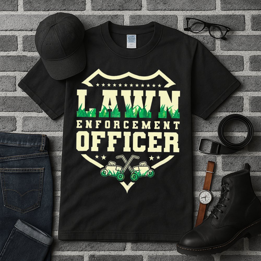 Lawn Enforcement Officer Lawn Care Tall T-Shirt