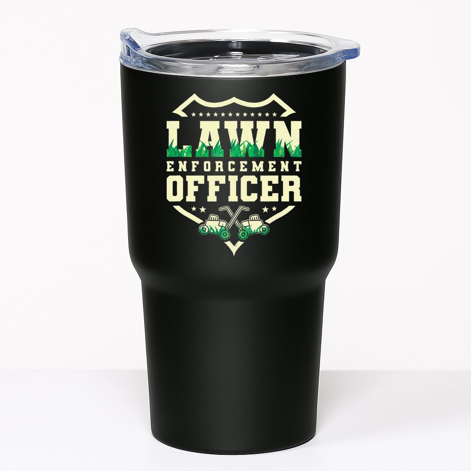 Lawn Enforcement Officer Lawn Care Tumbler