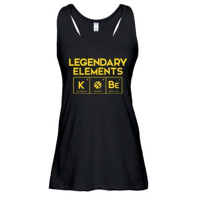 Legendary Elements of Basketball KOBe Periodic Table Fun Ladies Essential Flowy Tank