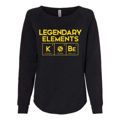 Legendary Elements of Basketball KOBe Periodic Table Fun Womens California Wash Sweatshirt