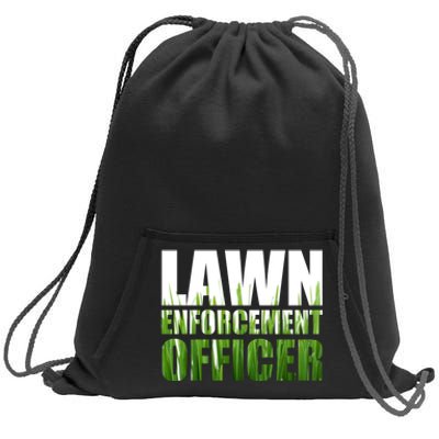 Lawn Enforcement Officer Grass Cutting Mowing Landscape Gift Sweatshirt Cinch Pack Bag