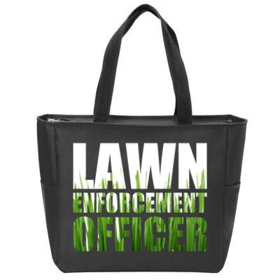 Lawn Enforcement Officer Grass Cutting Mowing Landscape Gift Zip Tote Bag