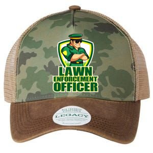 Lawn Enforcement Officer Grass Mowing Dad Fathers Day Gift Legacy Tie Dye Trucker Hat