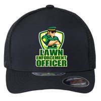 Lawn Enforcement Officer Grass Mowing Dad Fathers Day Gift Flexfit Unipanel Trucker Cap