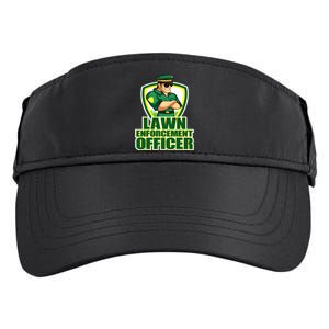 Lawn Enforcement Officer Grass Mowing Dad Fathers Day Gift Adult Drive Performance Visor