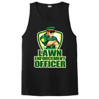 Lawn Enforcement Officer Grass Mowing Dad Fathers Day Gift PosiCharge Competitor Tank