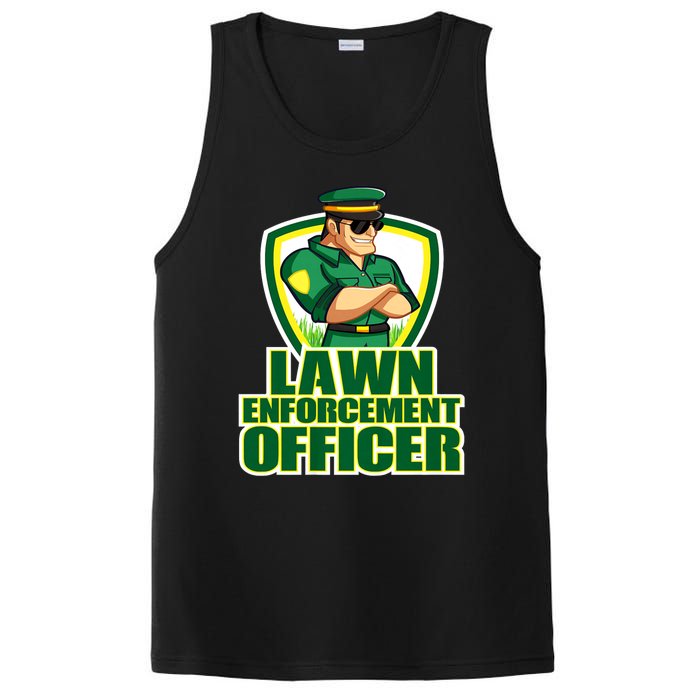 Lawn Enforcement Officer Grass Mowing Dad Fathers Day Gift PosiCharge Competitor Tank