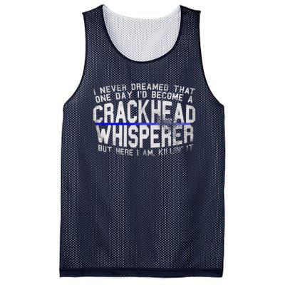 Law Enforcement Officer Funny Outlaw Whisperer Dream Quote Mesh Reversible Basketball Jersey Tank