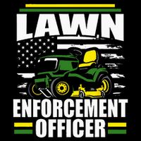 Lawn Enforcement Officer Funny Mower American Flag Fathers City Backpack