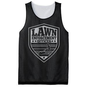 Lawn Enforcement Officer Dad Lawn Mowing Mesh Reversible Basketball Jersey Tank