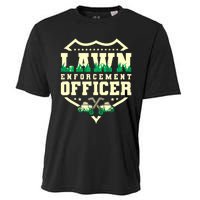 Lawn Enforcement Officer Lawn Care Cooling Performance Crew T-Shirt