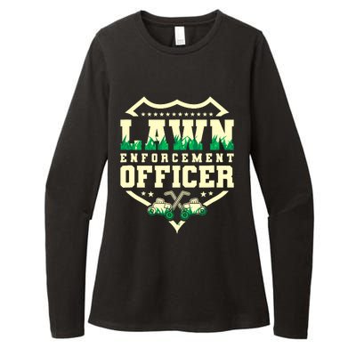 Lawn Enforcement Officer Lawn Care Womens CVC Long Sleeve Shirt