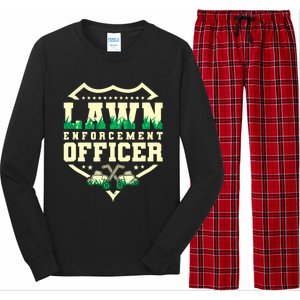 Lawn Enforcement Officer Lawn Care Long Sleeve Pajama Set