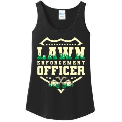 Lawn Enforcement Officer Lawn Care Ladies Essential Tank