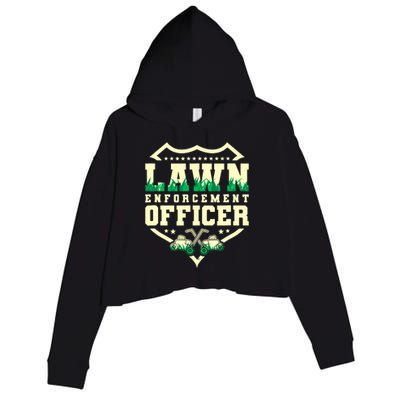 Lawn Enforcement Officer Lawn Care Crop Fleece Hoodie