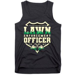 Lawn Enforcement Officer Lawn Care Tank Top