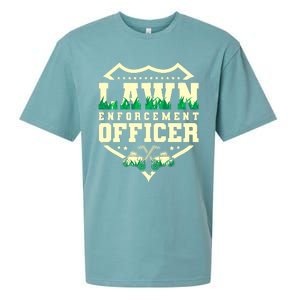 Lawn Enforcement Officer Lawn Care Sueded Cloud Jersey T-Shirt