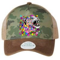 Leopard Cat Psychedelic Paint Splats Legacy Tie Dye Trucker Hat
