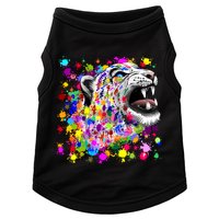 Leopard Cat Psychedelic Paint Splats Doggie Tank