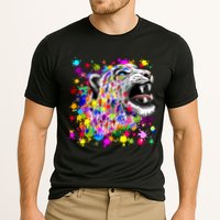 Leopard Cat Psychedelic Paint Splats Performance Shirt