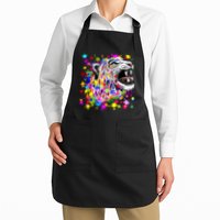 Leopard Cat Psychedelic Paint Splats Apron