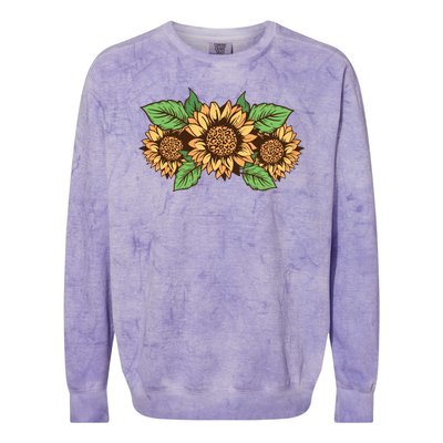 Leopard Flowers Colorblast Crewneck Sweatshirt