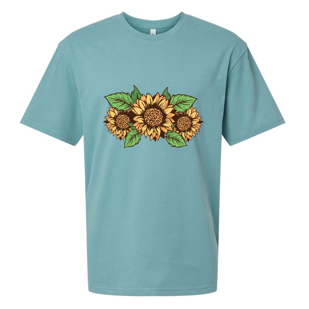 Leopard Flowers Sueded Cloud Jersey T-Shirt