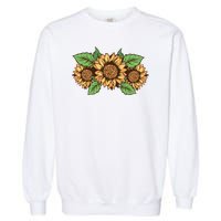 Leopard Flowers Garment-Dyed Sweatshirt