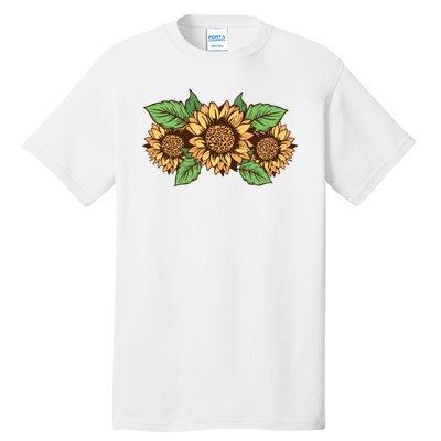 Leopard Flowers Tall T-Shirt