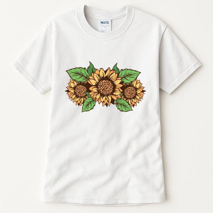 Leopard Flowers Tall T-Shirt