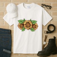 Leopard Flowers Tall T-Shirt