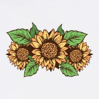 Leopard Flowers Tall T-Shirt