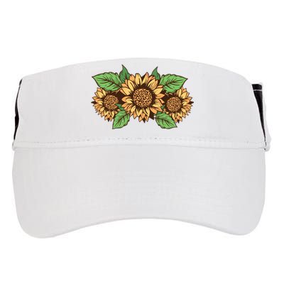 Leopard Flowers Adult Drive Performance Visor