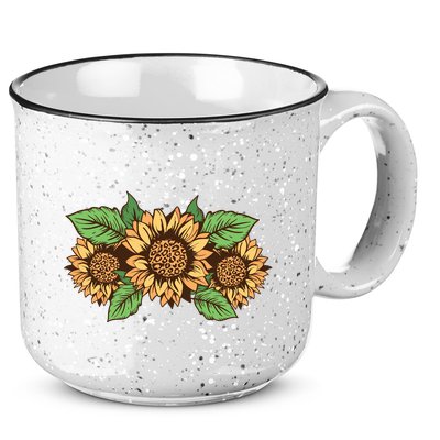 Leopard Flowers 15oz Campfire Ceramic Mug
