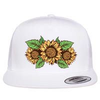 Leopard Flowers Flatbill Hat