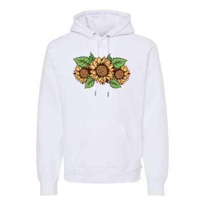 Leopard Flowers Premium Hoodie