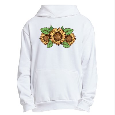 Leopard Flowers Urban Pullover Hoodie