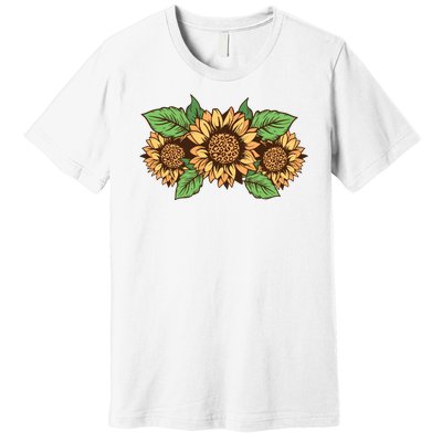 Leopard Flowers Premium T-Shirt