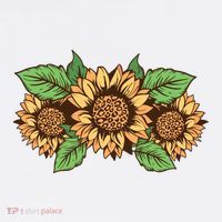 Leopard Flowers Womens T-Shirt