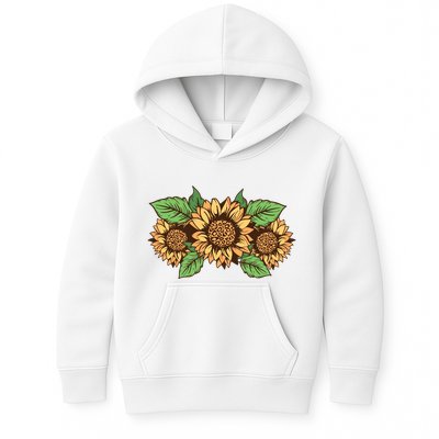 Leopard Flowers Kids Hoodie